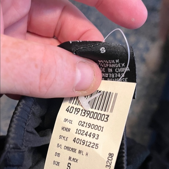 Arden B Y2K Silk Blend Black Ruffle Design Top Goth Dark Fairy Emo Whimigoth - Picture 5 of 8